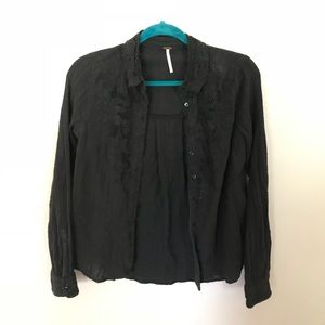 Free People Detailed Button-Up